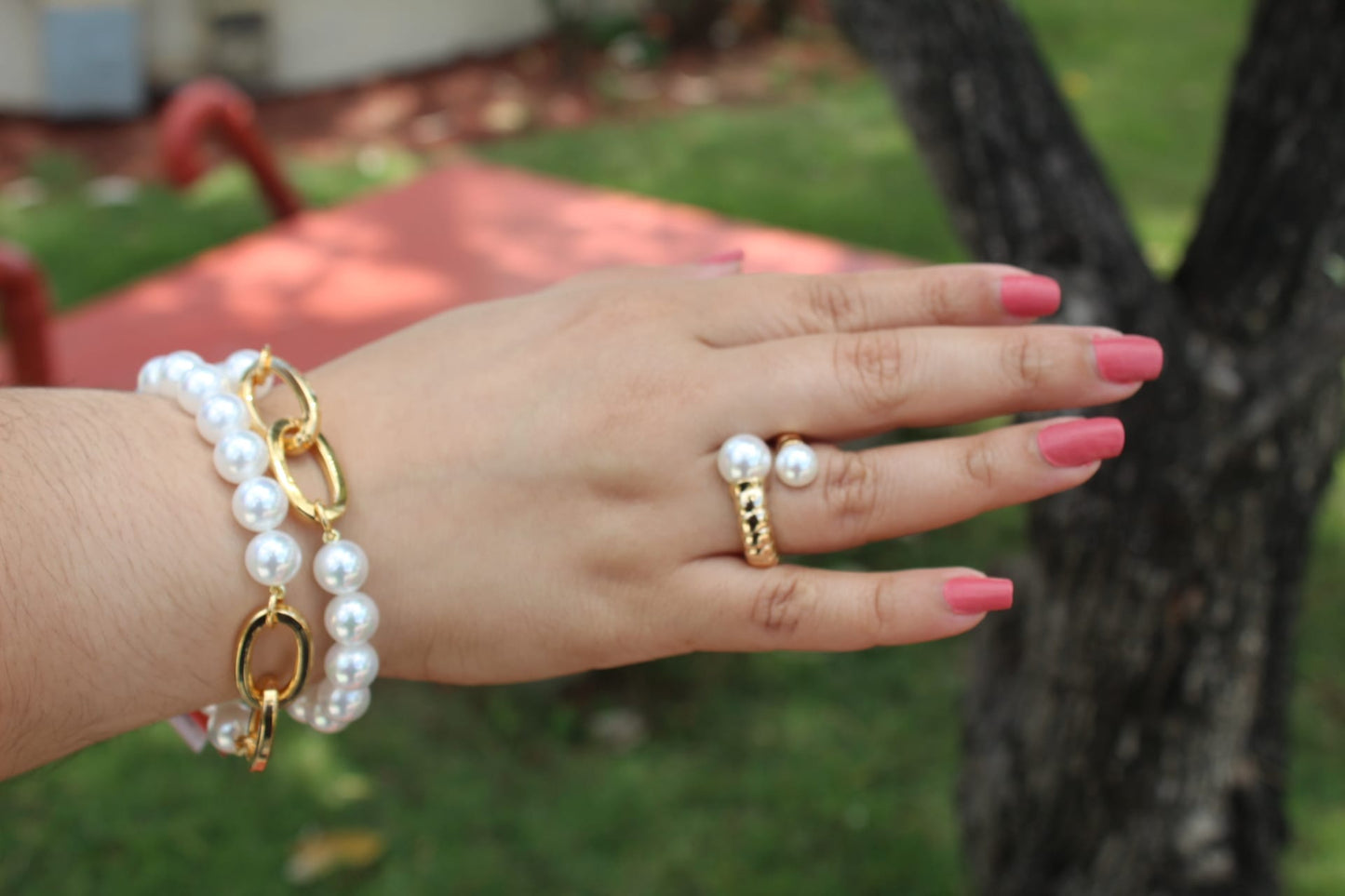Pearl Gold Bracelet Madre Perla