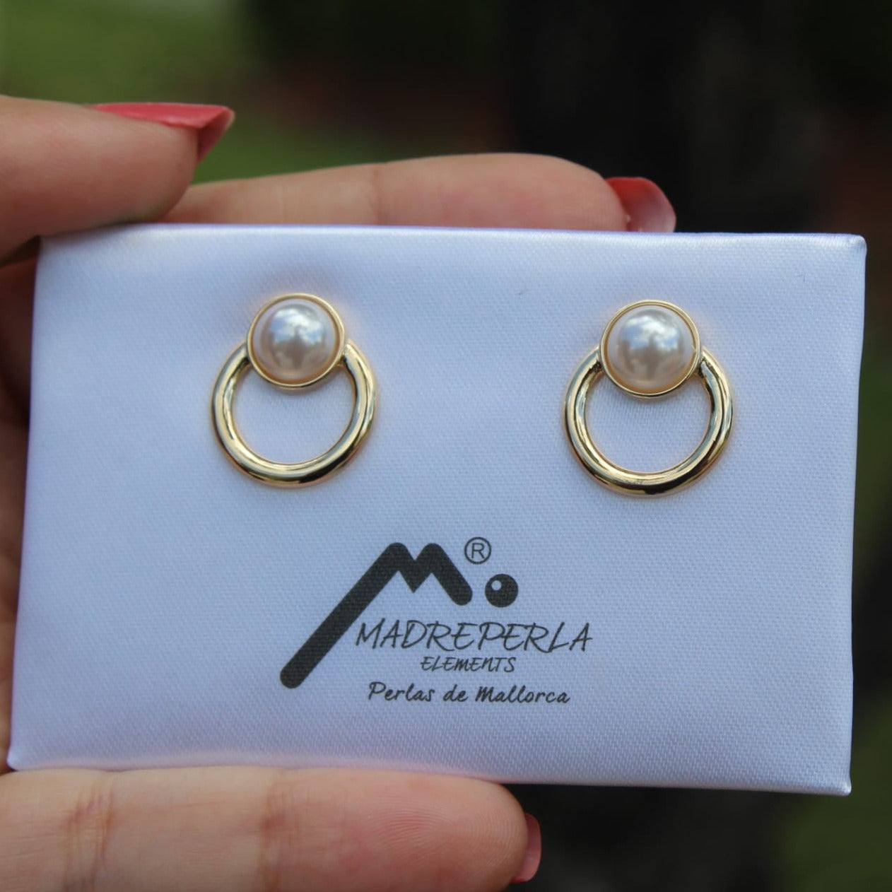 Pearl Gold Earrings Madre Perla