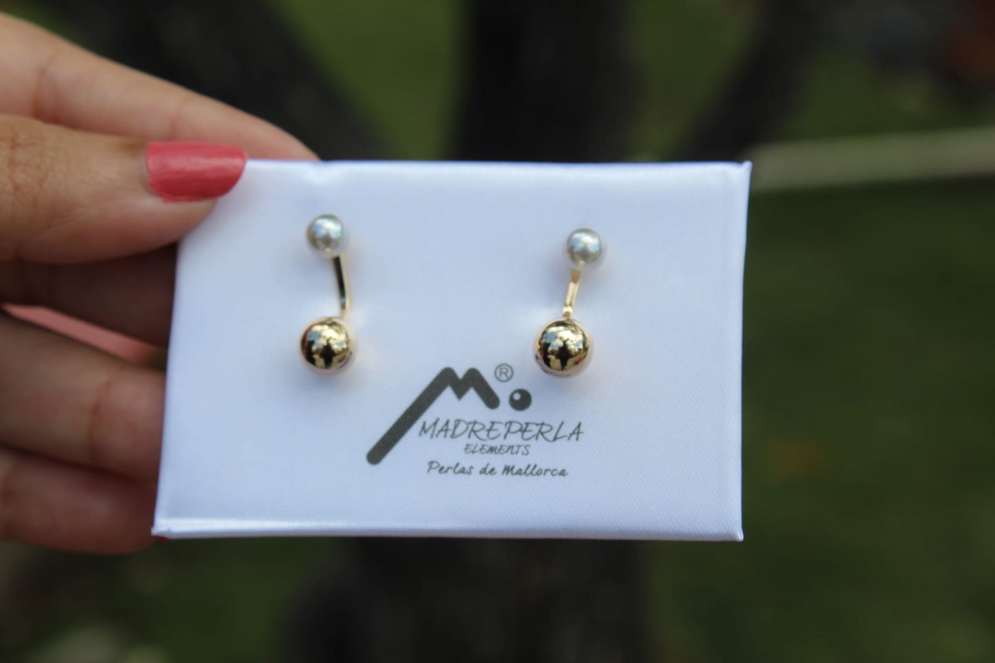 Pearl Gold Earrings Madre Perla