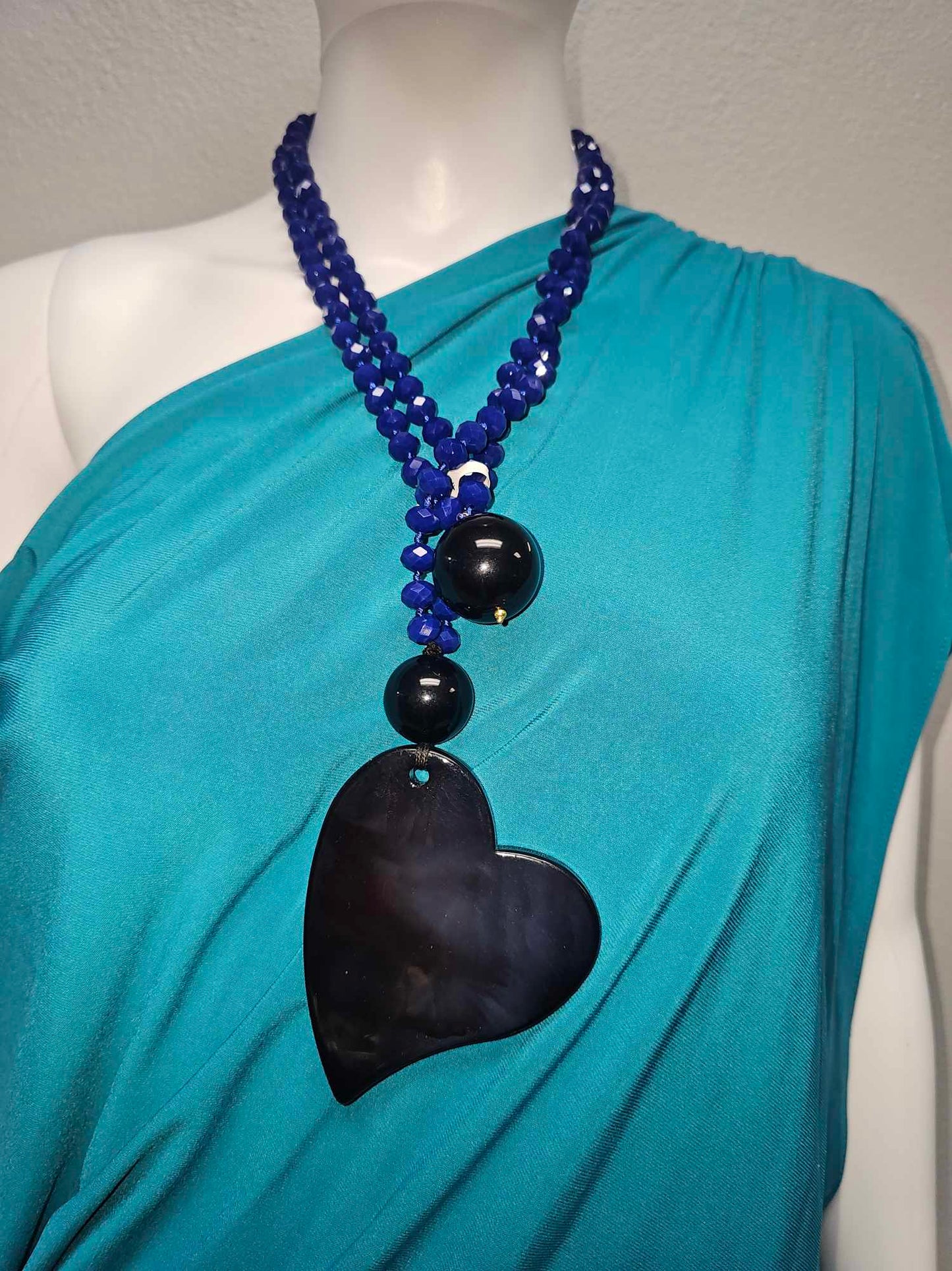 Cameo Blue Necklace