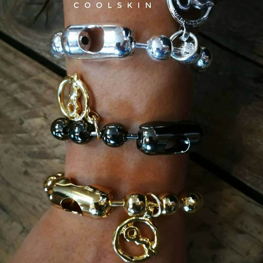 Coolskin Triplets Bracelet (Gold, Silver and Graphite)