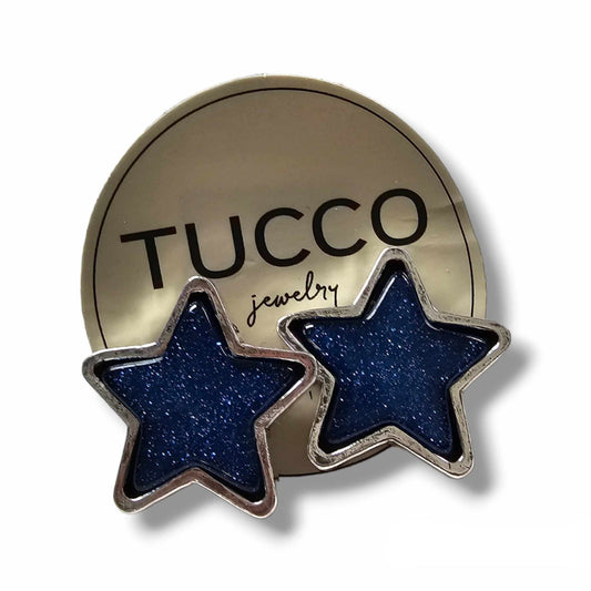 Super Star Collection Silver Star Earrings Tucco