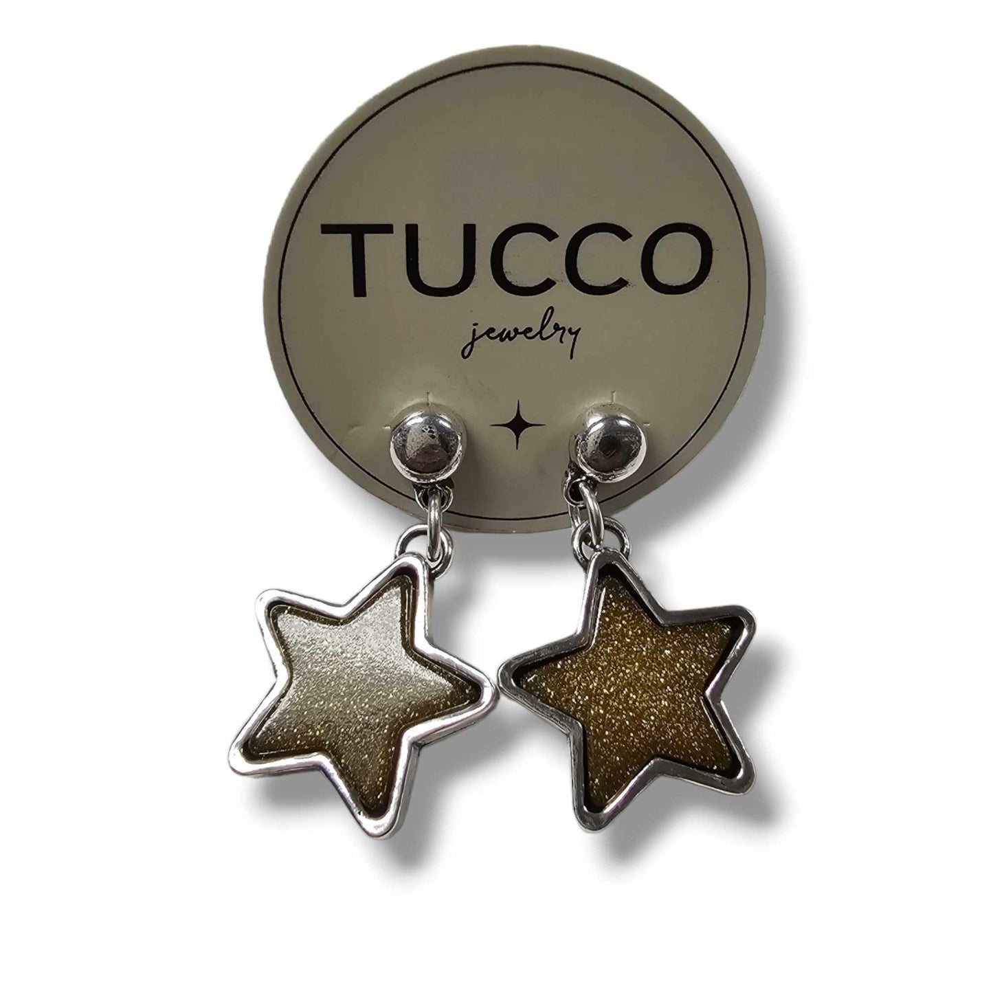 Super Star Collection Silver Dangle Earrings Tucco