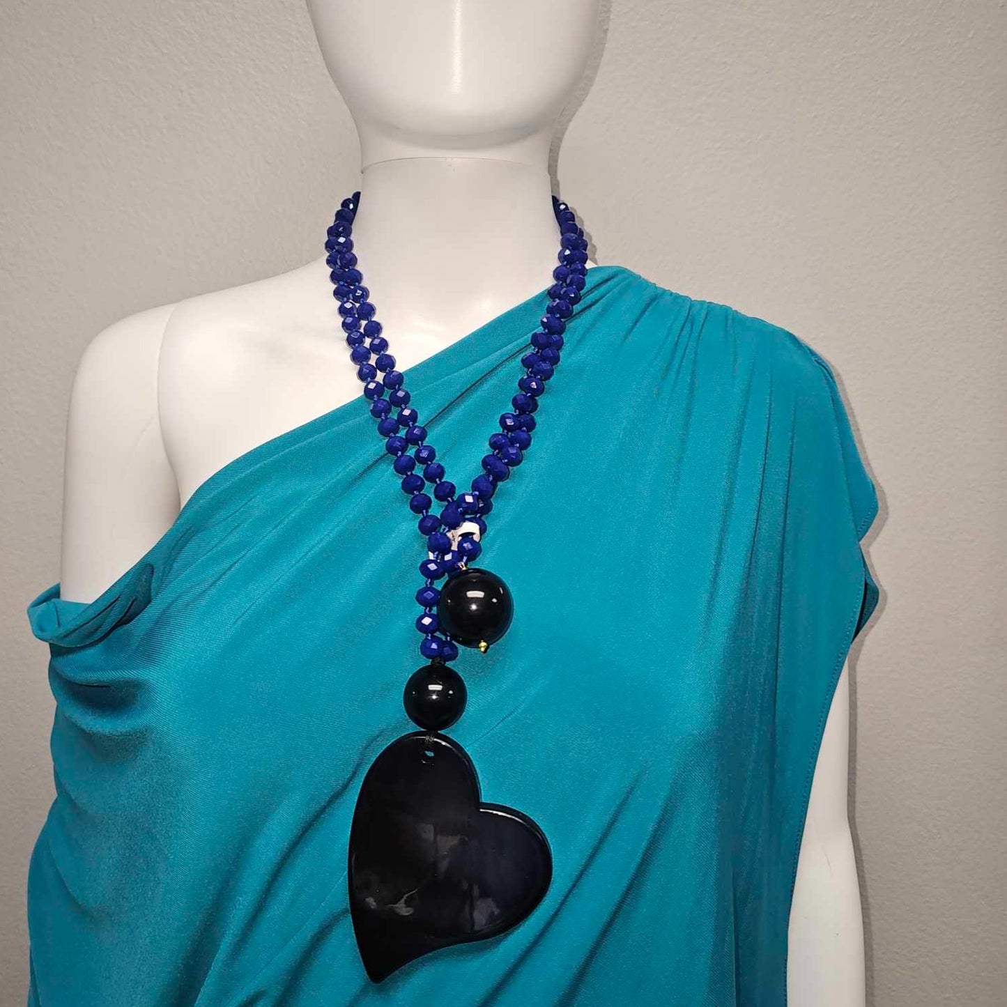 Cameo Blue Necklace