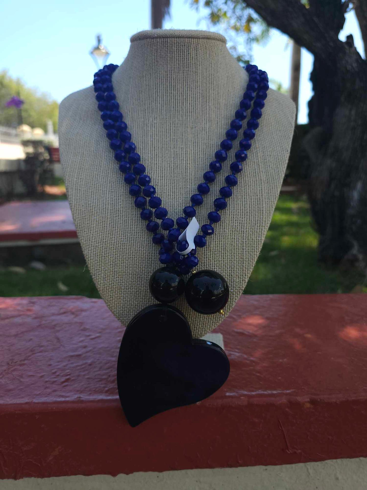 Cameo Blue Necklace