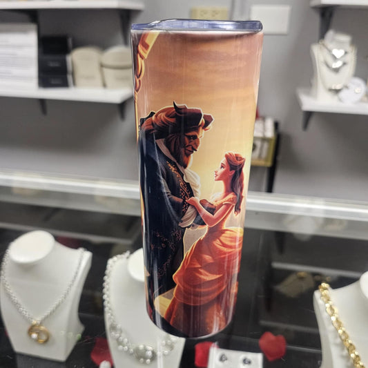 20oz Tumbler - Beauty & the Beast