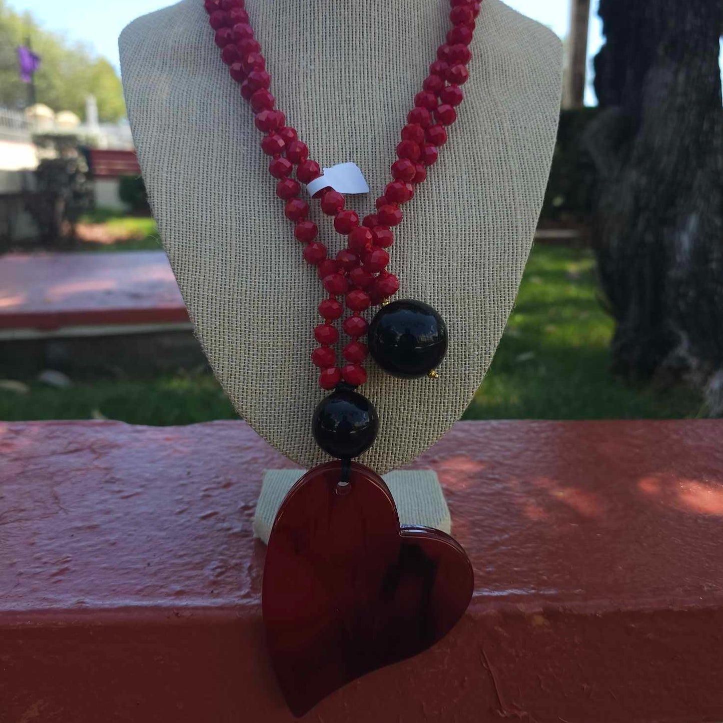 Cameo Red Necklace