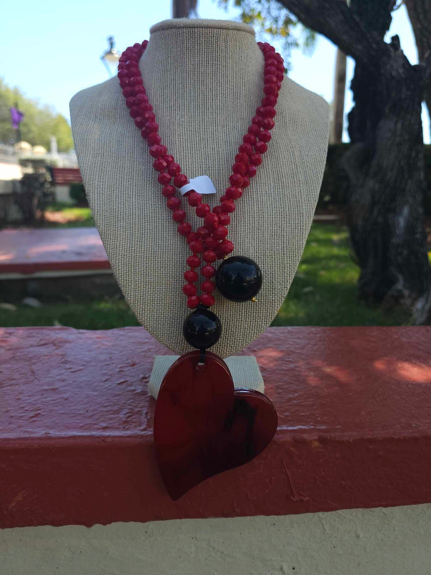 Cameo Red Necklace