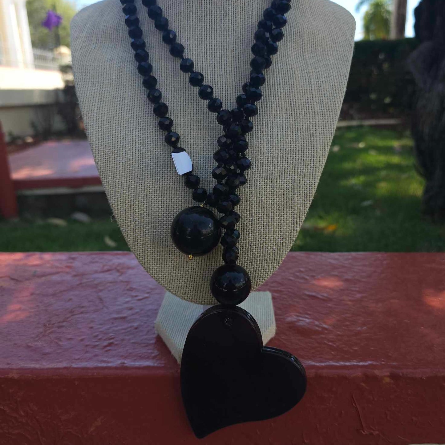 Cameo Black Necklace