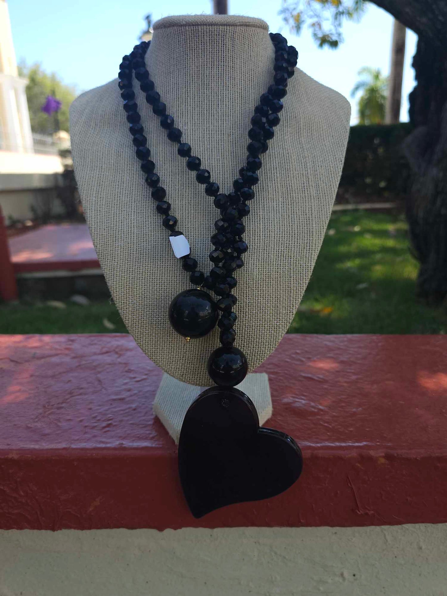 Cameo Black Necklace