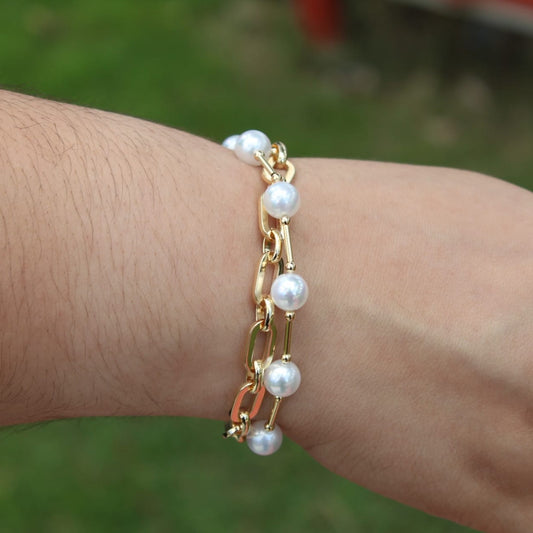 Pearl Gold Bracelet Madre Perla