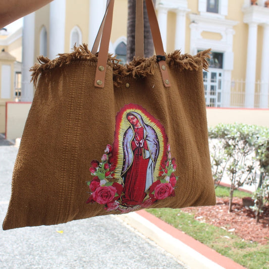 Italian Bag in Brown Raffia