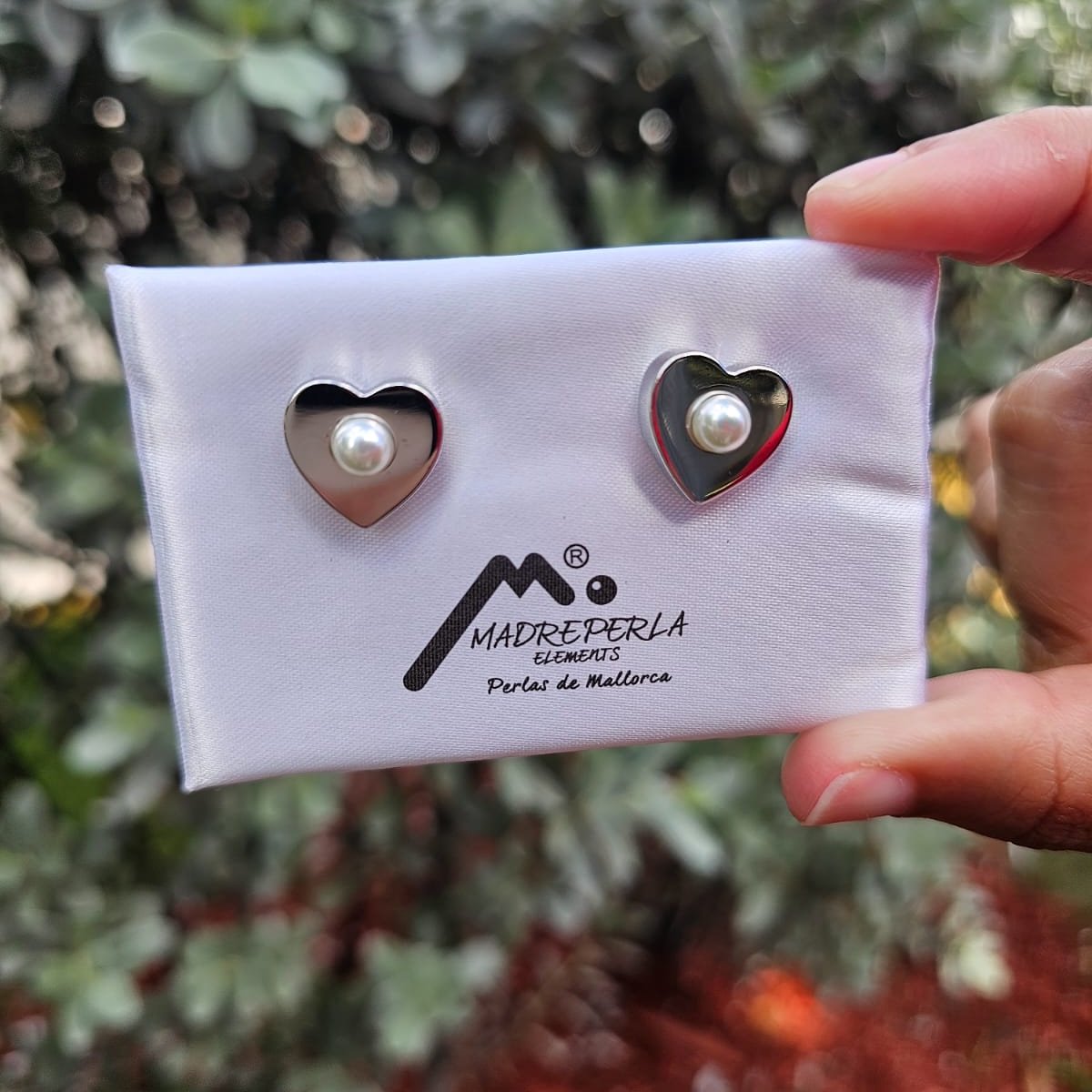 Pearl Silver Earrings Madre Perla