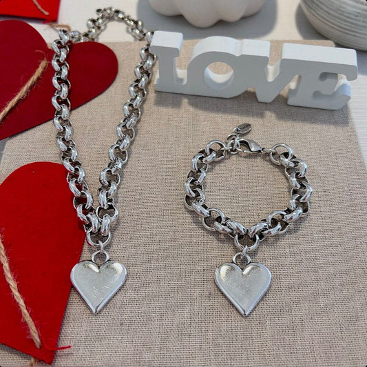 Silver Heart Set by Tucco