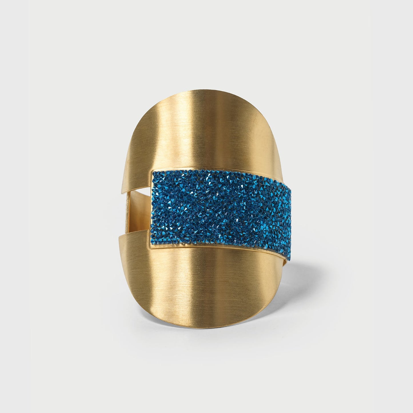 Cerulean Gold plated bracelet with crystals by Katerina Vassou